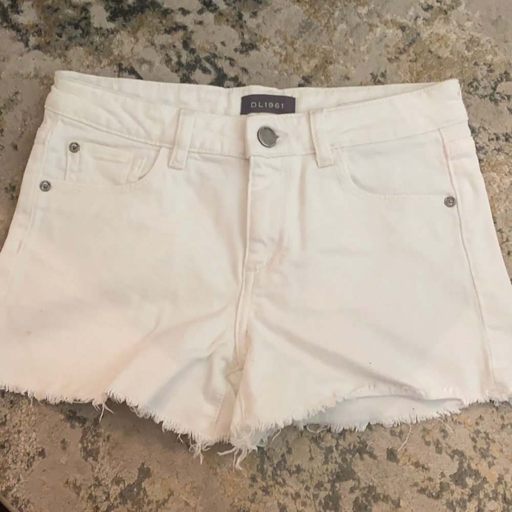 DL1961 Girls White Denim Short